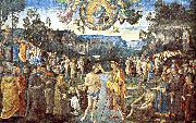 PERUGINO, Pietro Scenes from the Life of Christ painting